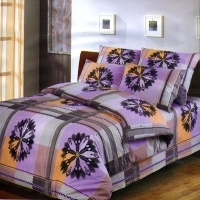 Постельное белье "Волшебная ночь" (1,5 спальный КПБ, бязь, наволочки 70х70), рисунок 3532/1 артикул 3861a.